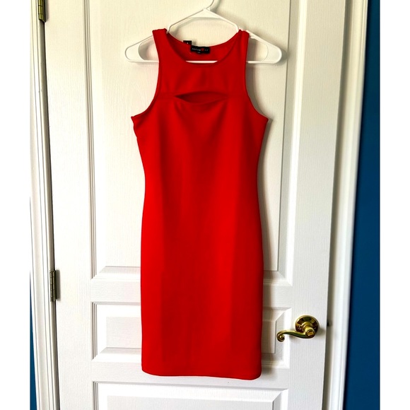 🔥 New with tag- Red Bodycon Dress 🔥 - Picture 1 of 6